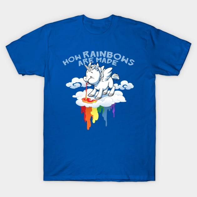 The Origin of Rainbows T-Shirt by Dooomcat